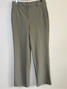 Christian Siriano Stretch Tailored Trousers Taupe Straight Leg Work Pants 6
